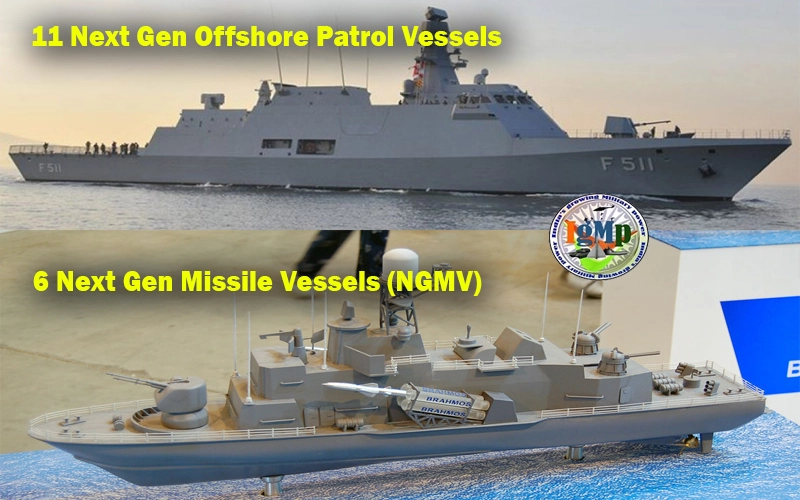 MoD signs Rs 19,600 crore contracts for 11 Next Gen Offshore Patrol Vessels, 6 Next Gen Missile Vessels for the Indian Navy
