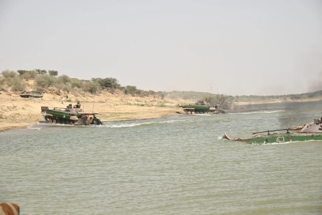 Indian Army’s Desert Corps conduct tactical floatation to validate operational parameters