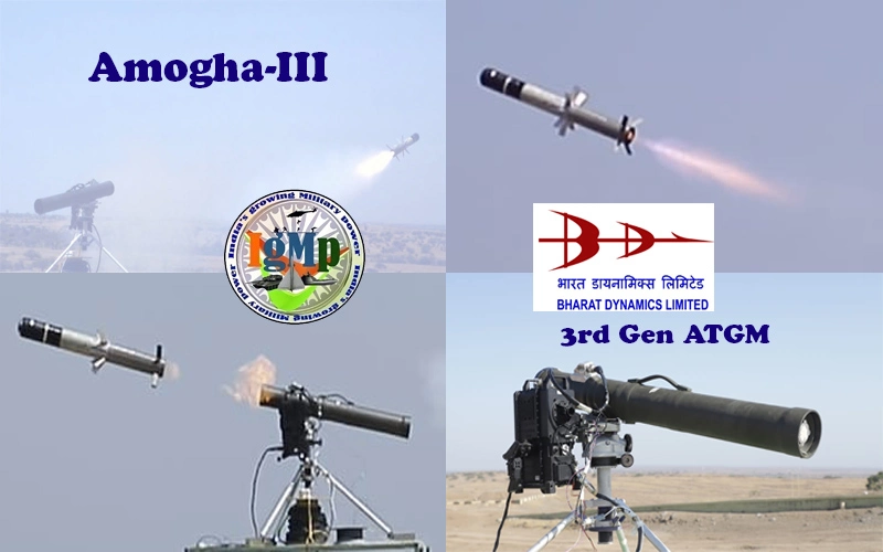 Bharat Dynamics Ltd (BDL) test fires 3rd Generation Amogha-III Man-portable ATGM; Know All About It