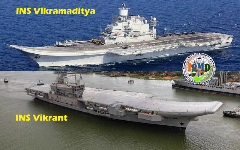Indian Navy Aircraft Carriers INS Vikramaditya and INS Vikrant