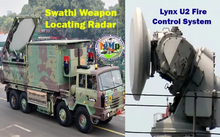 MoD signs 2 contract worth Rs. 2,696 crore with BEL for 13 Lynx U2 Fire Control Systems and 12 Swathi Weapon Locating Radars