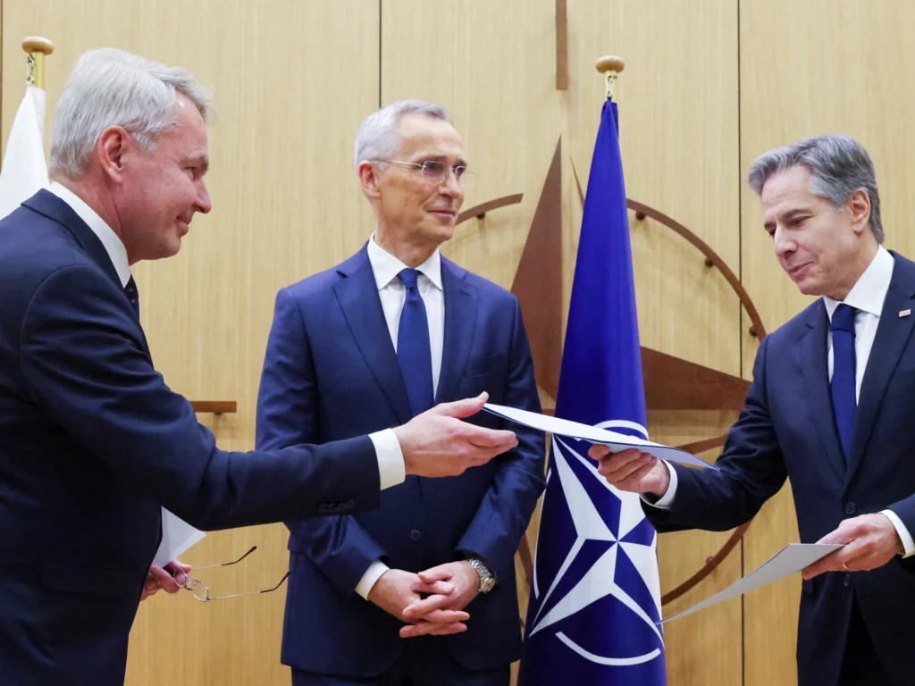 Russia Ukraine war : Finland joins NATO as Russia’s war rages on in Ukraine