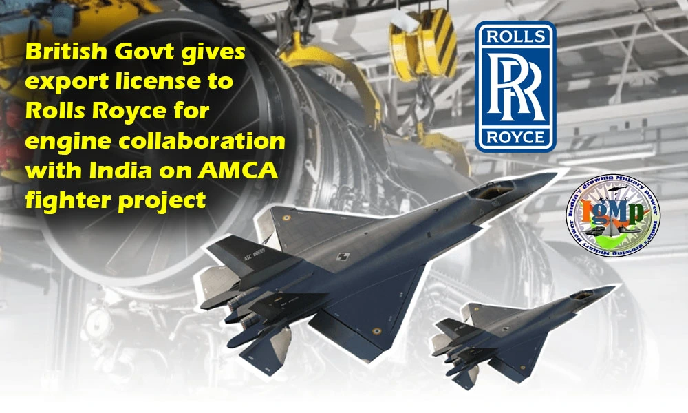 Big step for India's AMCA programme as Rolls Royce confirms export licence for combat engine technology transfer