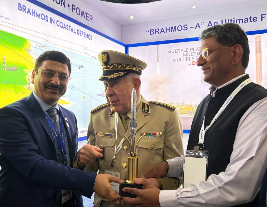 BrahMos Aerospace at LAAD 2023 ; Algerian Chief of Defence Staff expresses interest in BrahMos anti ship missile