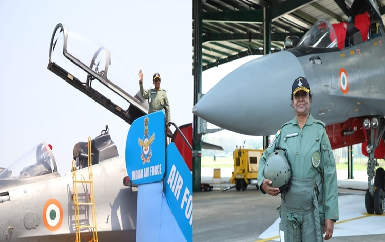 President Droupadi Murmu flies maiden sortie of Sukhoi 30 MKI fighter Jet from Indian Air Force base in Tezpur