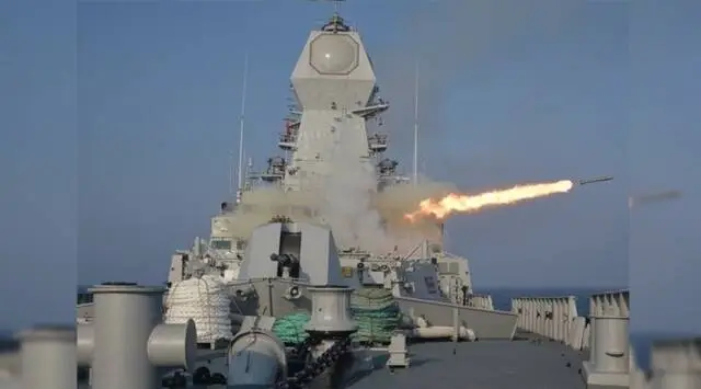 Extended Range Anti Submarine Rockets (ER-ASR) developed by 2 Pune labs successfully tested from INS Chennai