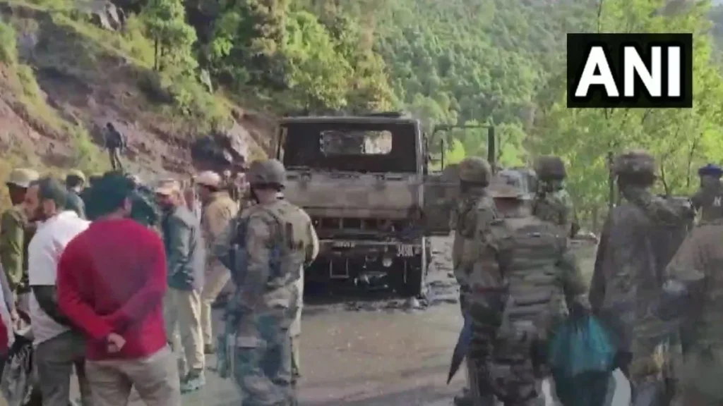 Terror attack in Kashmir : 5 Indian Army jawans martyred in a terror attack on Army vehicle in Poonch