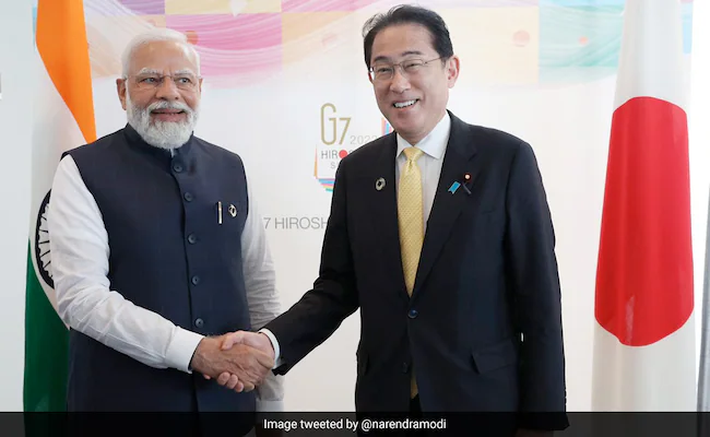 PM Modi Holds Bilateral Talks With Japanese Counterpart Fumio Kishida on the sidelines of G7 in Japan