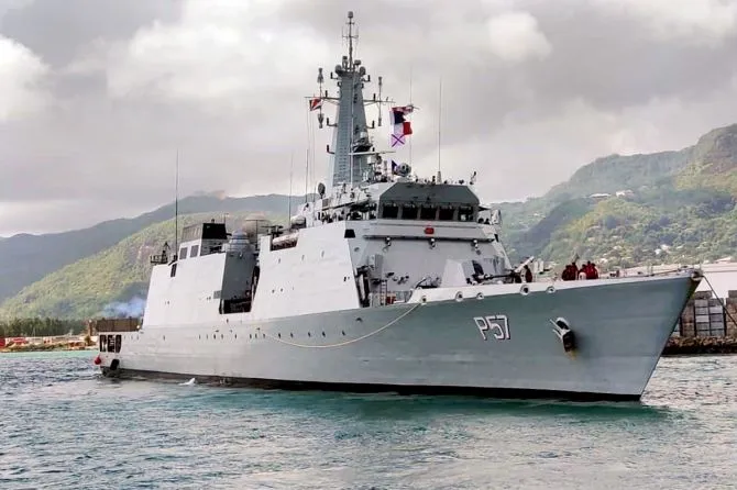 Indian Navy ship INS Sunayna visits Mombasa in Kenya