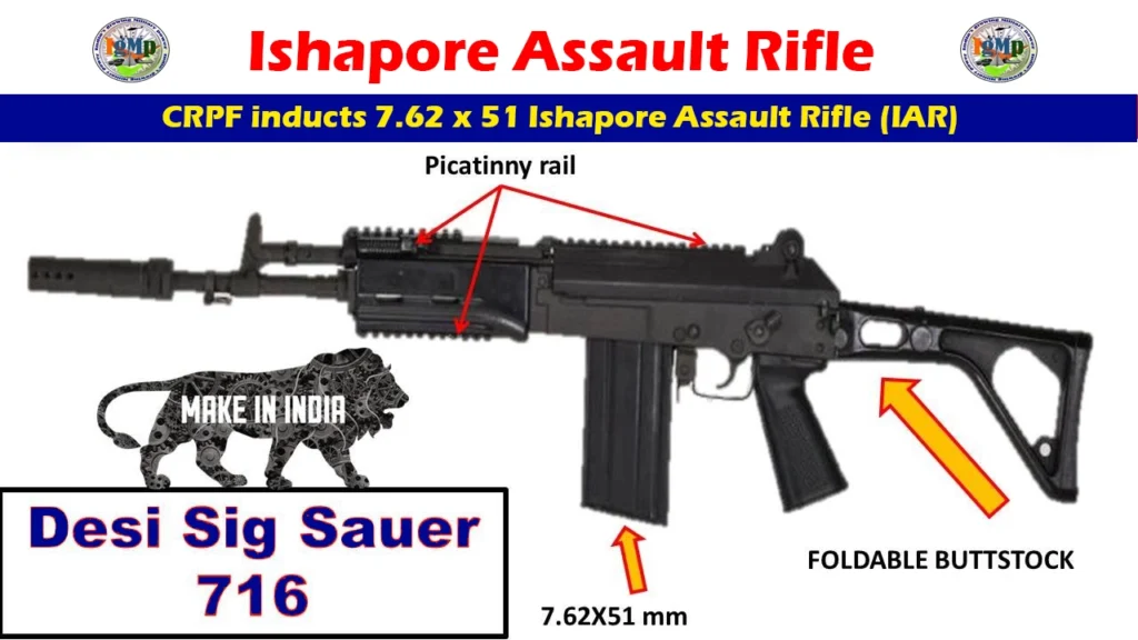 CRPF inducts Ishapore Assault Rifle, often touted as 'Desi Sig Sauer'