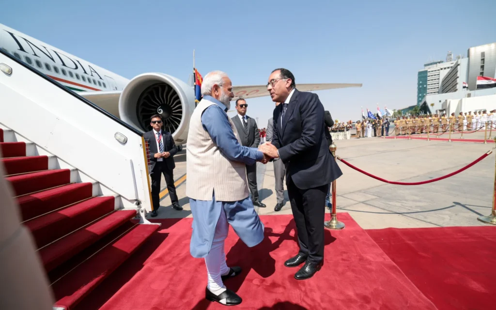 PM Modi lands in Cairo, begins first state visit to Egypt in almost 3 decades