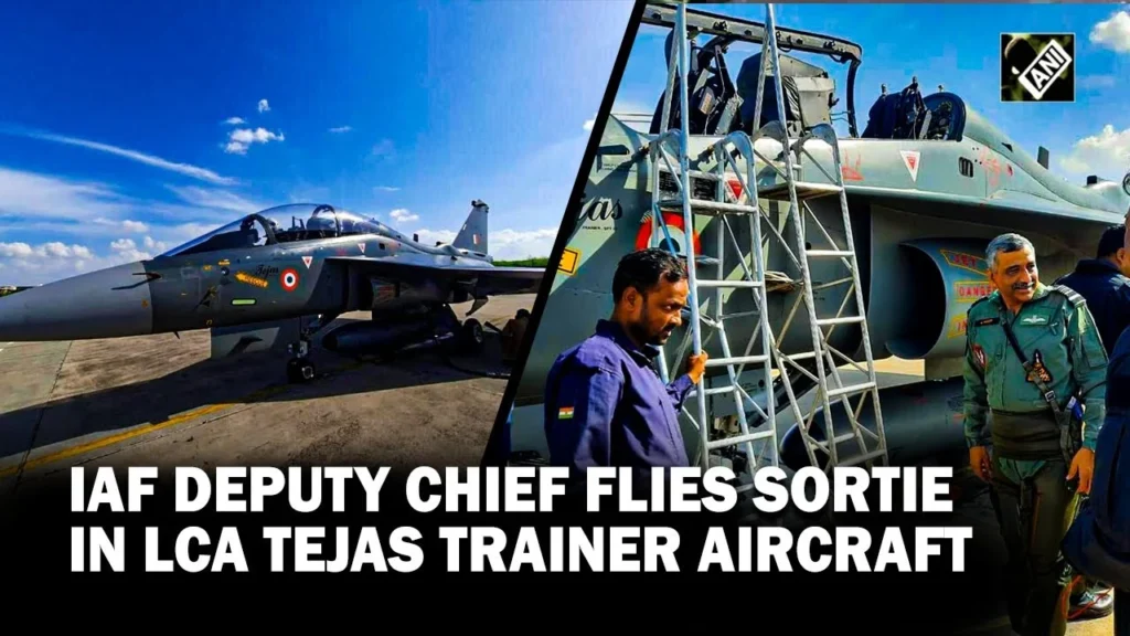 IAF Deputy Chief flies sortie in LCA Tejas trainer, assessed indigenous fighter jet development project