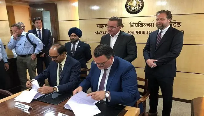 German company Thyssenkrupp and Indian shipbuilder MDL signs MoU to locally built 6 P75I submarines for the Indian Navy