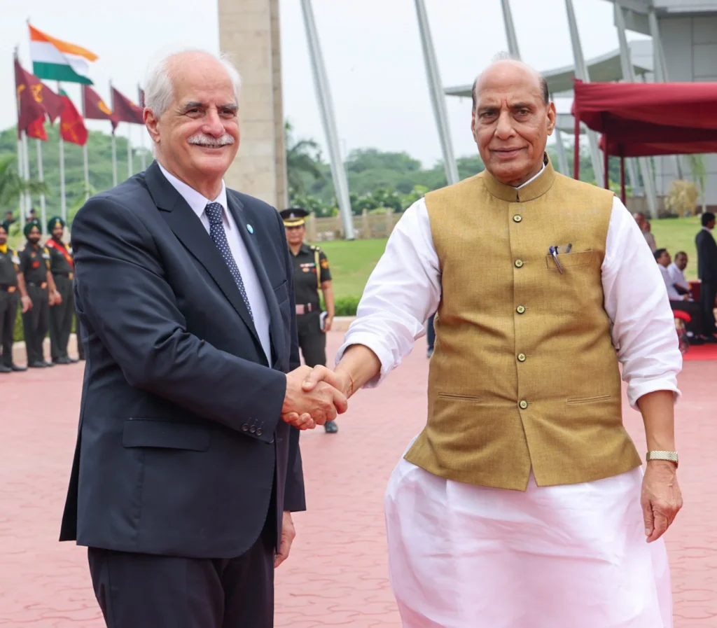 Rajnath Singh holds talks with Argentinian counterpart, strengthening bilateral defence ties