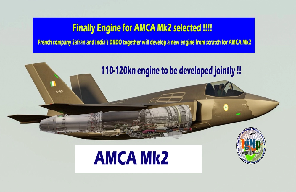 CONFIRMED: India and France to jointly develop a new high thrust jet engine for Indian 5th Gen Stealth Jet AMCA Mk2