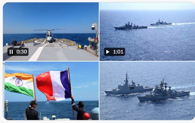 India and France carries out Maritime partnership exercise in the Bay of Bengal