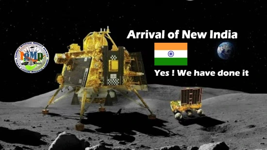 India Makes History Once Again: Chandrayaan-3 spacecraft lands on the south pole of Moon, a first for the world as it joins elite club