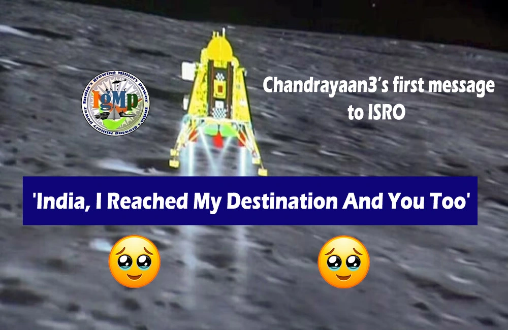 'India, I Reached My Destination And You Too': First message from Chandrayaan-3 After Successful Landing On The Moon makes everyone emotional