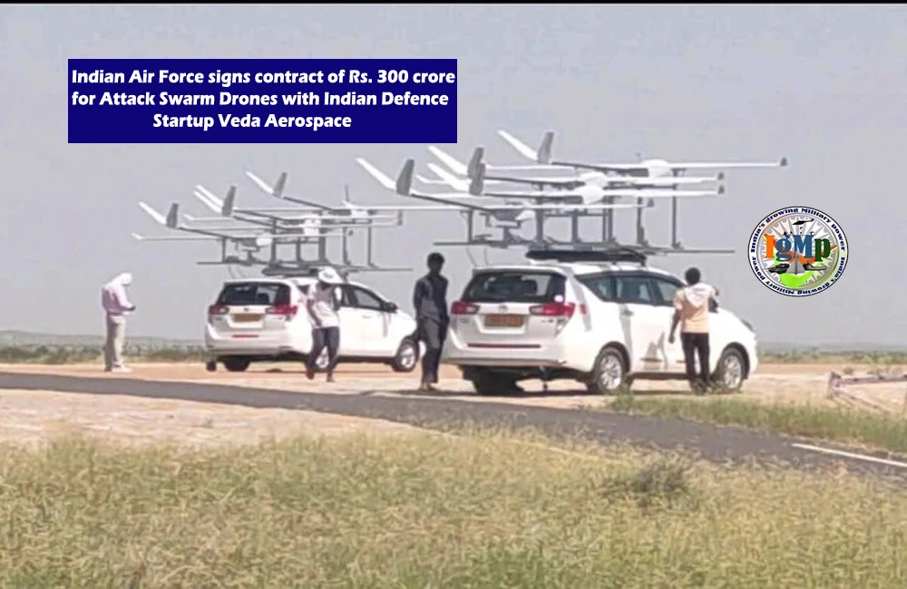 IAF signs Rs 300 crore deal Indian Defence start-up Veda Aerospace for Kamikaze Swarm Drones