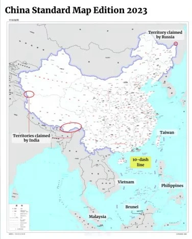 china standard map 2023