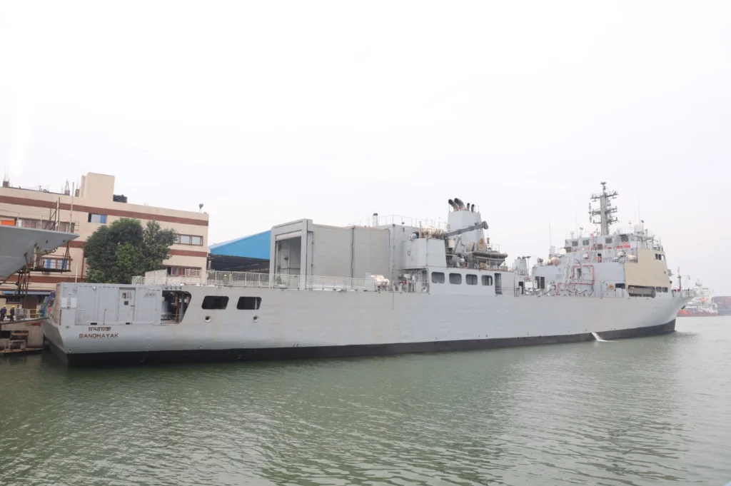 GRSE delivers Largest-ever indigenously built Survey Vessel INS Sandhayak to the Indian Navy: Official