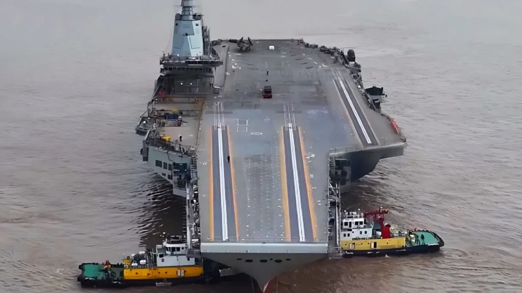 3rd Chinese Aircraft Carrier Type-003 Fujian gears up for sea trials