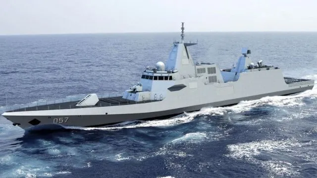 China is putting high-energy weapons on its Type 057 warship

