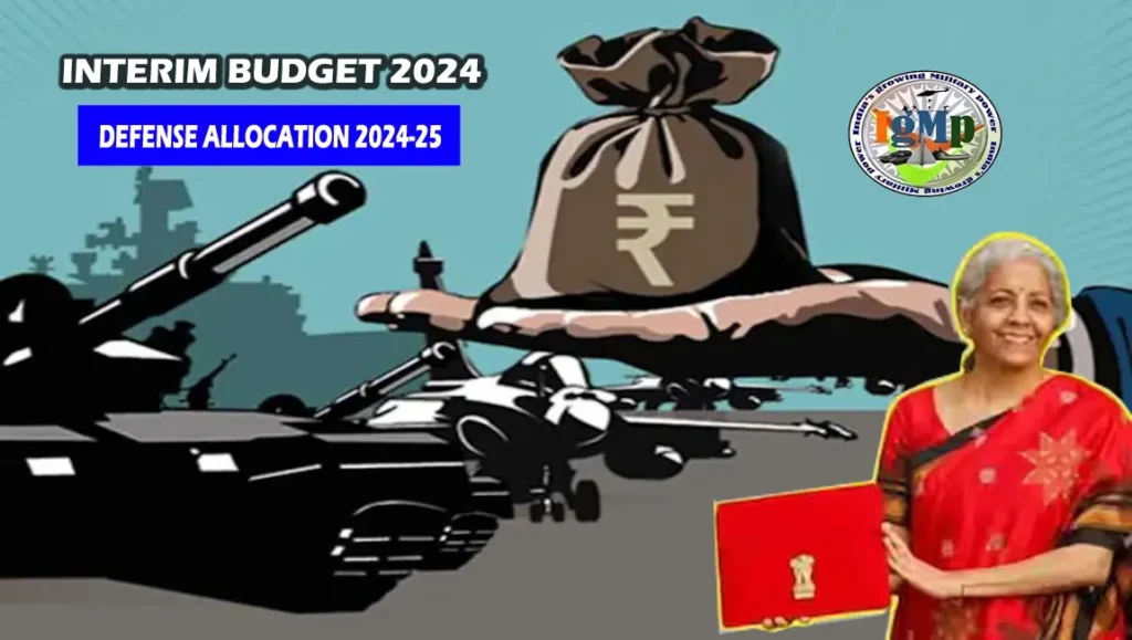 Interim Budget 2024: FM Nirmala Sitharaman allocates Rs 6.2 lakh crore for defense, an increase of Rs 27 thousand crore, and 4.5% from the last year's allocation