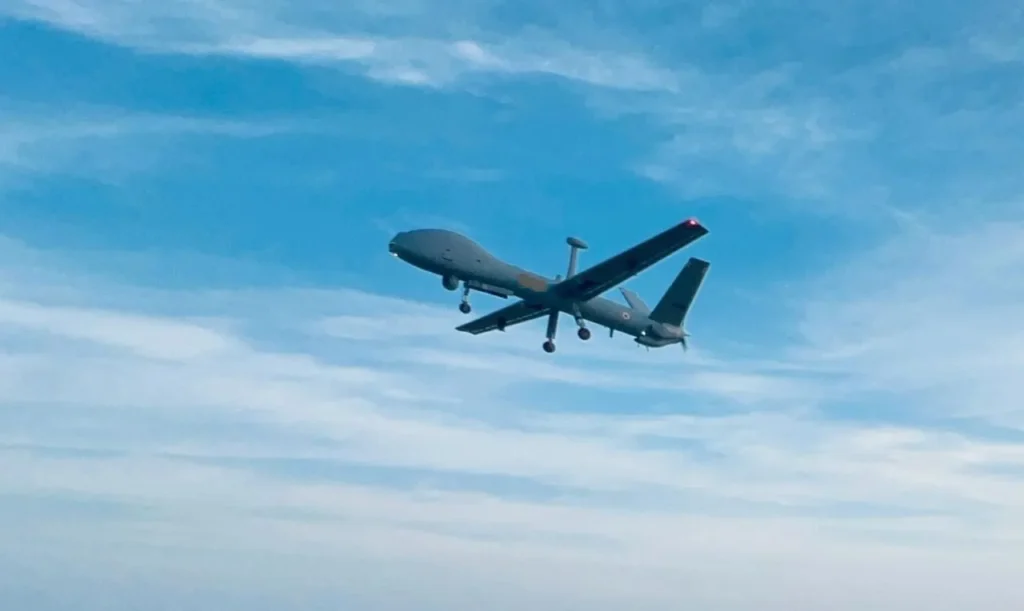 Indian Navy's Adani-Made Drishti 10 UAV Undertakes Maiden Flight in Boost to Maritime Surveillance