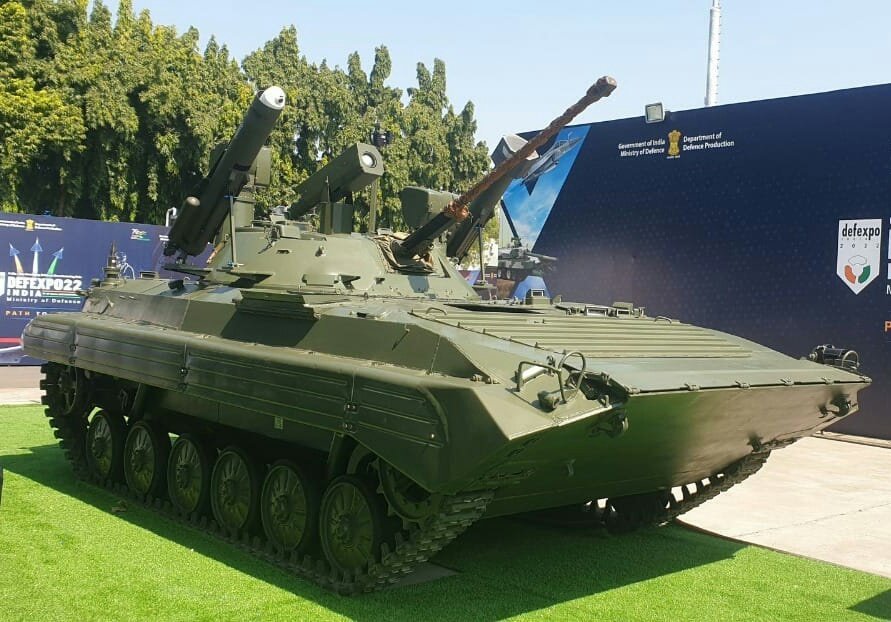 Indigenous Canister Launched Anti Armour Loitering Munition (CALM) to be Fitted on BMP-2K Infantry Vehicles