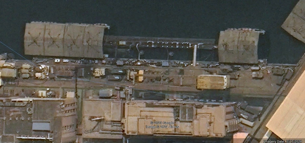 #Revealed: Satellite Image unveils India's Latest SSBN, the S4 of the Arihant class Nuclear-powered Ballistic Missile Submarines