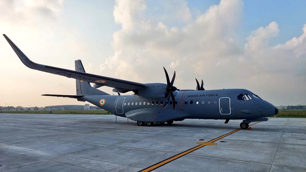 Airbus delivers 3rd C295 transport aircraft to the Indian Air Force